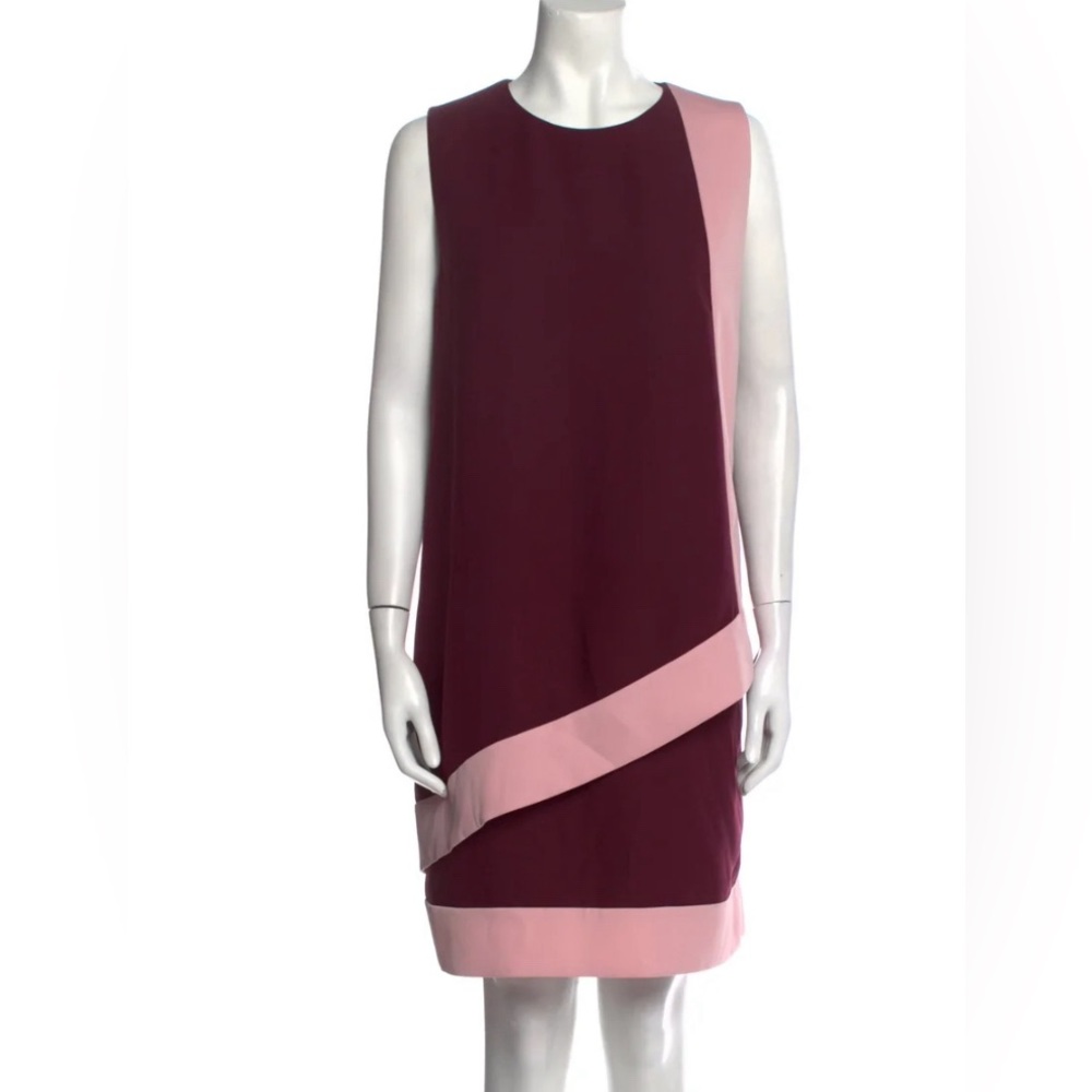 Ted Baker London Shift Dress Burgundy and Pink BNWOT